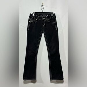 Miss Me Black Boot Cut Jeans Size 27 Inseam 30”
